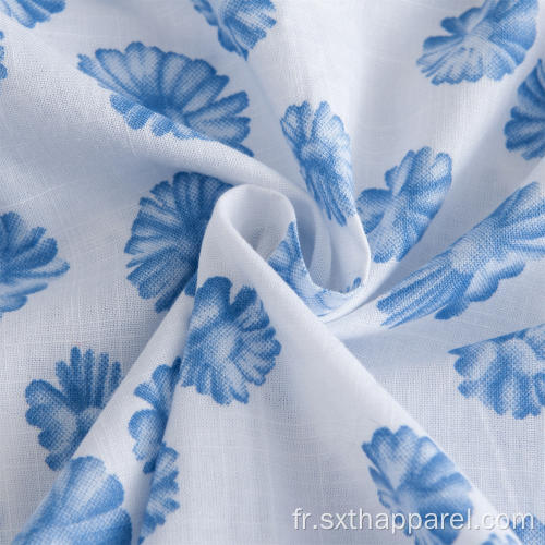 Chemise décontractée à manches longues pour hommes à imprimé Little Daisy